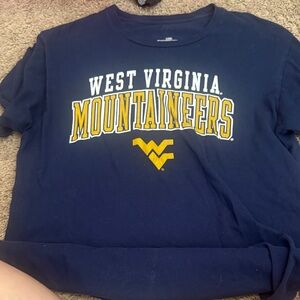 West Virginia Mountaineers Navy Graphic Tee